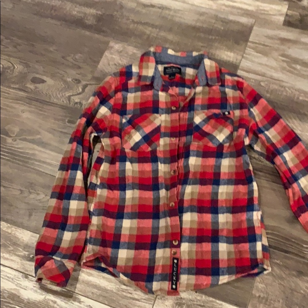 Lucky flannel button down shirt